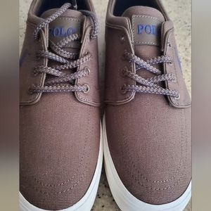 Polo by Ralph Lauren Faxxon Midsole Canvas High Top in Gray Retail 89.00